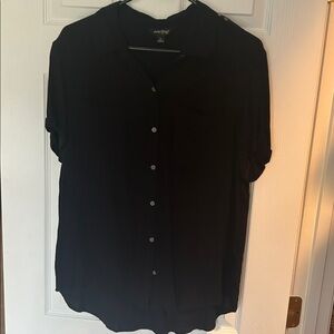 Lucky Brand Black Button down Top